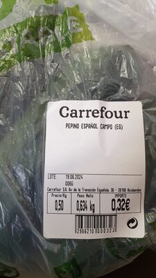 pepino español campo