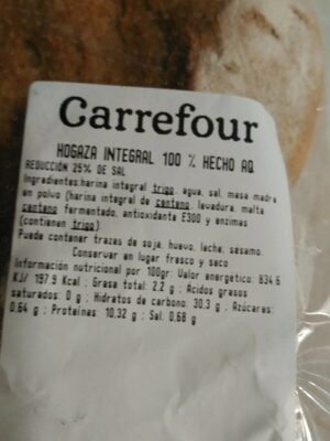 Hogaza integral 100% hecho aquí