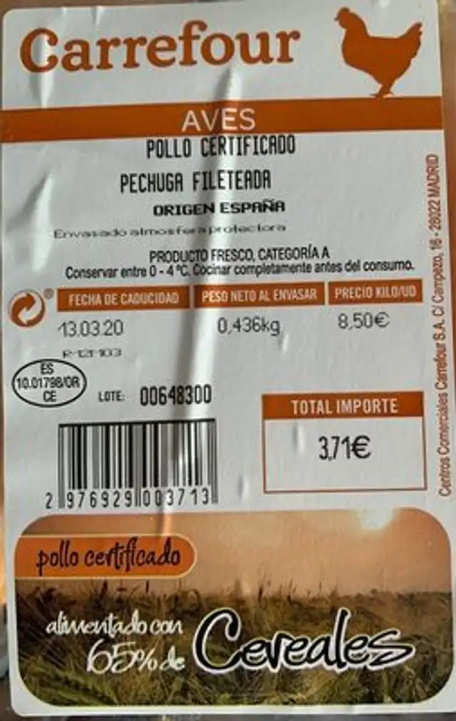 Pollo campero nutrition facts table
