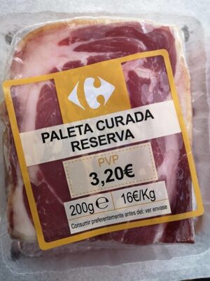 Paleta curada reserva