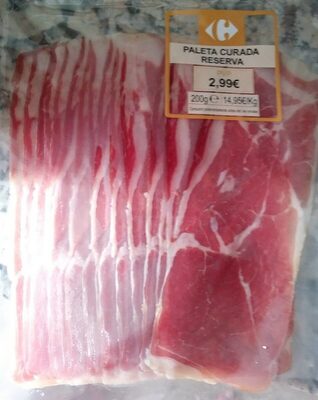 Paleta curada reserva front packaging