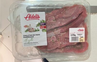 Chuleta de pavo front packaging