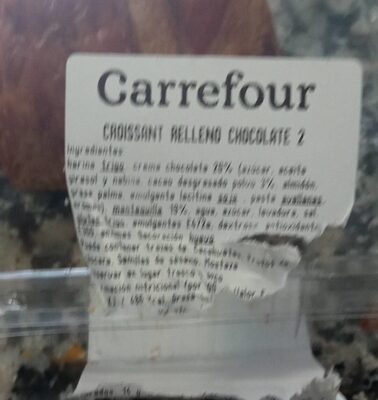 Croissant Relleno chocolate