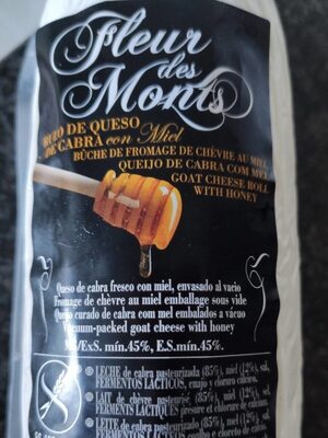 Rulo de queso de cabra con miel