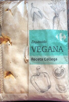 Empanada rectangular vegana