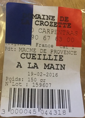 Mache de Provence cueillie à la main