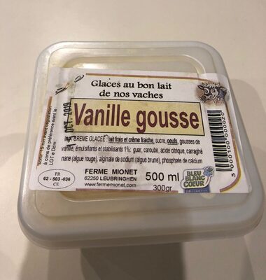 Crème glacée vanille gousse