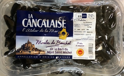 Moules de Bouchot de la Baie du Mont Saint Michel front packaging