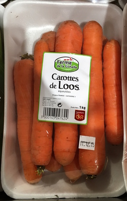 Carottes de Loos équeutées