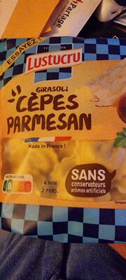 Raviolis Cèpes & Parmesan front packaging