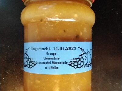 Orange-Clementine-Granatapfel-Marmelade