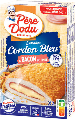 Escalope cordon bleu au bacon de dinde