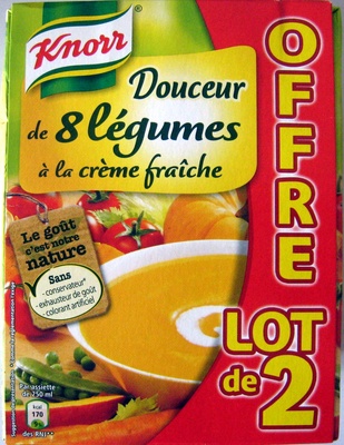 Douceur de 8 légumes à la crème fraîche (lot de 2)