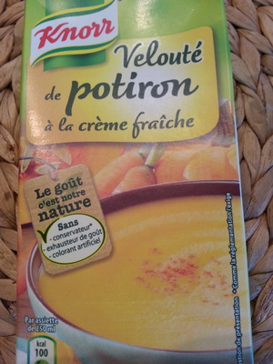Velouté de potiron à la crème fraîche front packaging