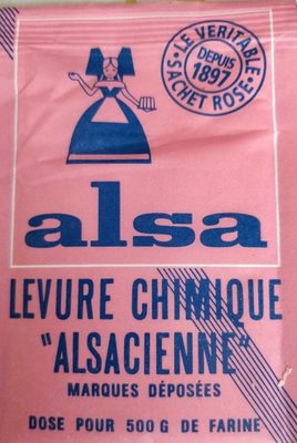 Levure Chimique, 10 Sachets, Marque L'alsacienne front packaging