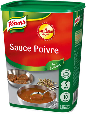 Knorr Sauce Poivre déshydratée 900g jusqu'à 10L front packaging