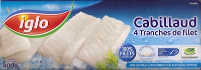 Cabillaud  - 4 tranches de filet
