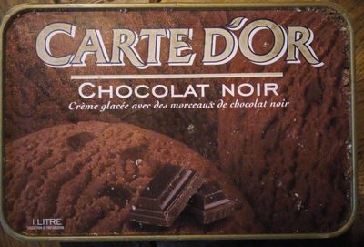 Glace au chocolat noir