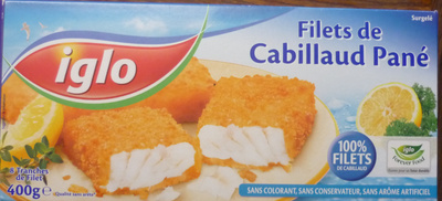 Filets de Cabillaud Pané, Surgelé