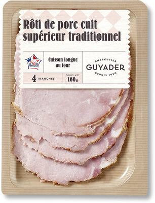 Rôti de porc cuit front packaging