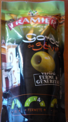 Olives vertes dénoyautées variété Gordal de Séville