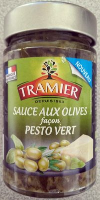 Sauce aux olives façon pesto vert
