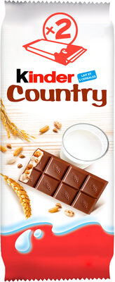 Barre céréalière enrobée de chocolat  au lait