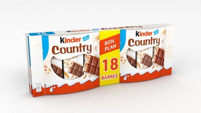 Barre Chocolatée Kinder Country Céréales chocolat x18 - 423g