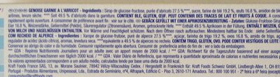 Lulu La Barquette Abricot ingredients label