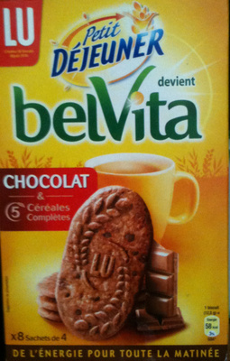 Belvita - Petit Déjeuner - Chocolat & 5 Céréales Complètes front packaging