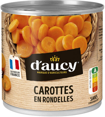 Carottes en rondelles d'aucy 240g