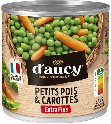 Petits pois extra fins Carottes d'aucy 265g