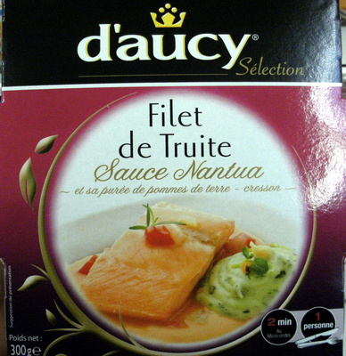 Filet de Truite, Sauce Nantua et sa purée de pomme de terre-cresson