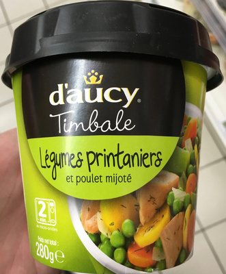 Timbale Légumes printaniers et poulet mijoté