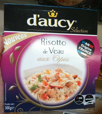 Risotto de Veaux aux Cèpes front packaging