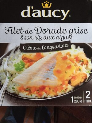 Filet de dorade crème langoustine d'AUCY barquette micro ondable