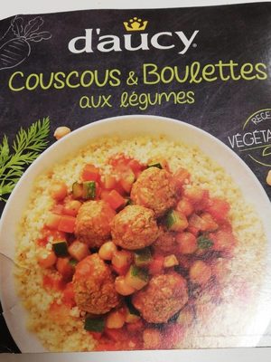 Coucous et boulettes aux légumes front packaging