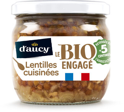 Lentilles vertes Bio engagé d'aucy 215g