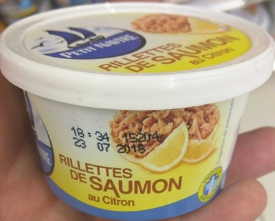 Rillettes de Saumon au citron front packaging