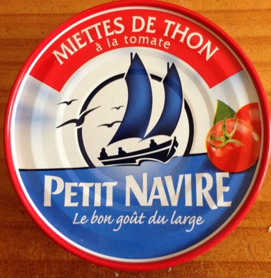 Miettes de thon à la tomate front packaging