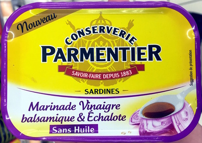 Sardines (Marinade Vinaigre balsamique & Échalote, Sans Huile)
