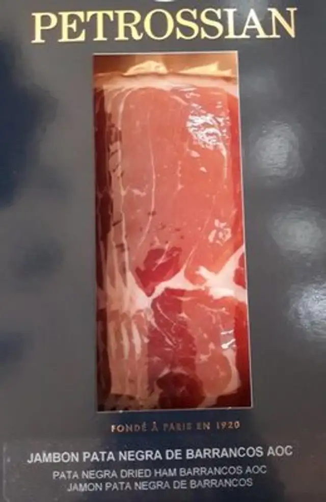 Jambon pata negra de barrancos AOC front packaging