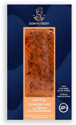 Coeur de saumon fumé aux épices à la caucasienne