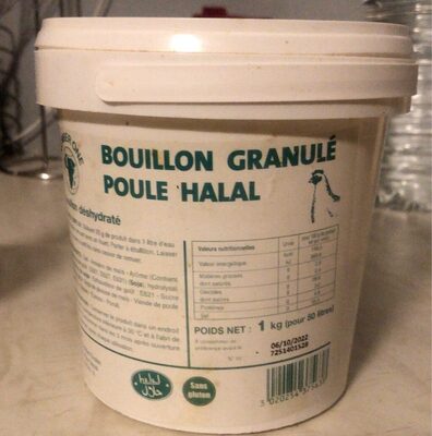 Bouillon granulés poule halal