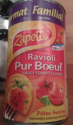 Ravioli Pur Bœuf (Sauce Tomate Cuisinée) Format familial