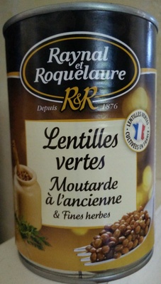 Lentilles vertes Moutarde à l'ancienne & Fines herbes