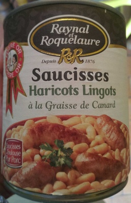 Saucisses Haricots Lingots à la graisse de Canard