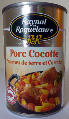 Porc Cocotte, pommes de terre et carottes