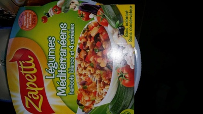 légumes méditerranéens haricots blancs et 4 céréales