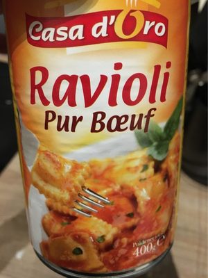 Ravioli pur bœuf front packaging